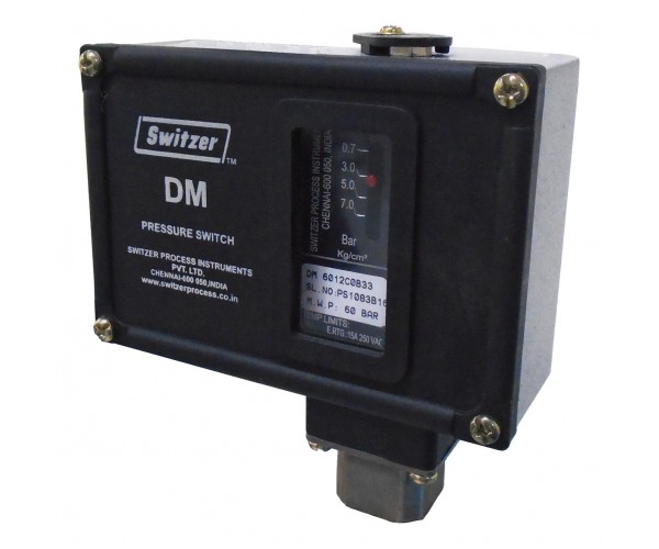SWITZER Diaphragm Type Pressure Switch. Model : DM-601-B30-S1-3-A