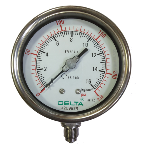 Delta Pressure Gauge Industrial Stainless Steel