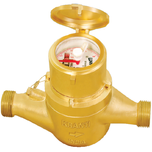 Kranti KAM-SS Cold Water Flow Meter Mechanical Drive with Stainless Steel Gears Screwed End Class A