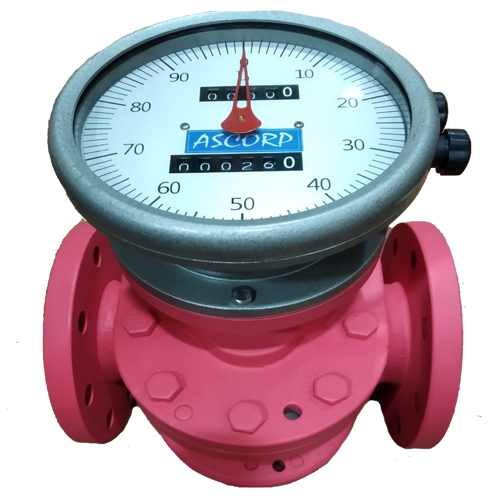 Oval Gear Mechanical Diesel Fuel Oil Flow Meter Flanged