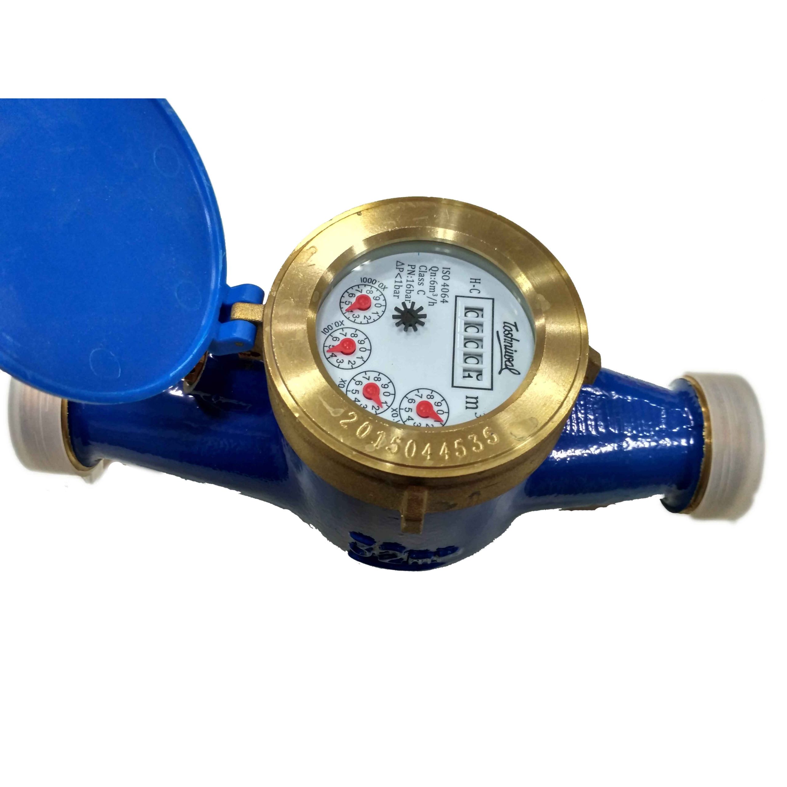 Toshniwal Cold Water Flow Meter Multi Jet Screwed End Class B Brass Body