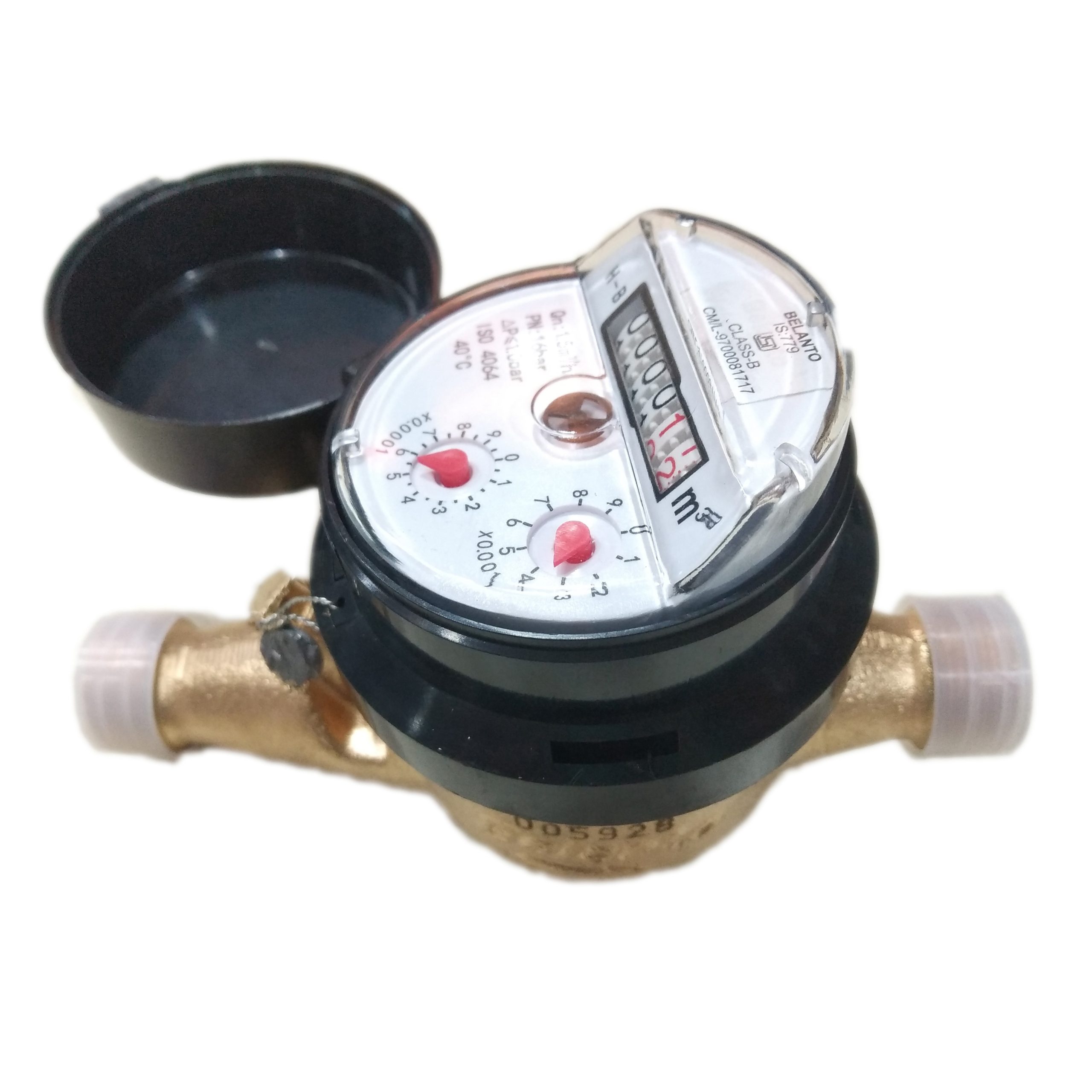 Belanto Cold Water Flow Meter Multi Jet Screwed End Class B Brass Body